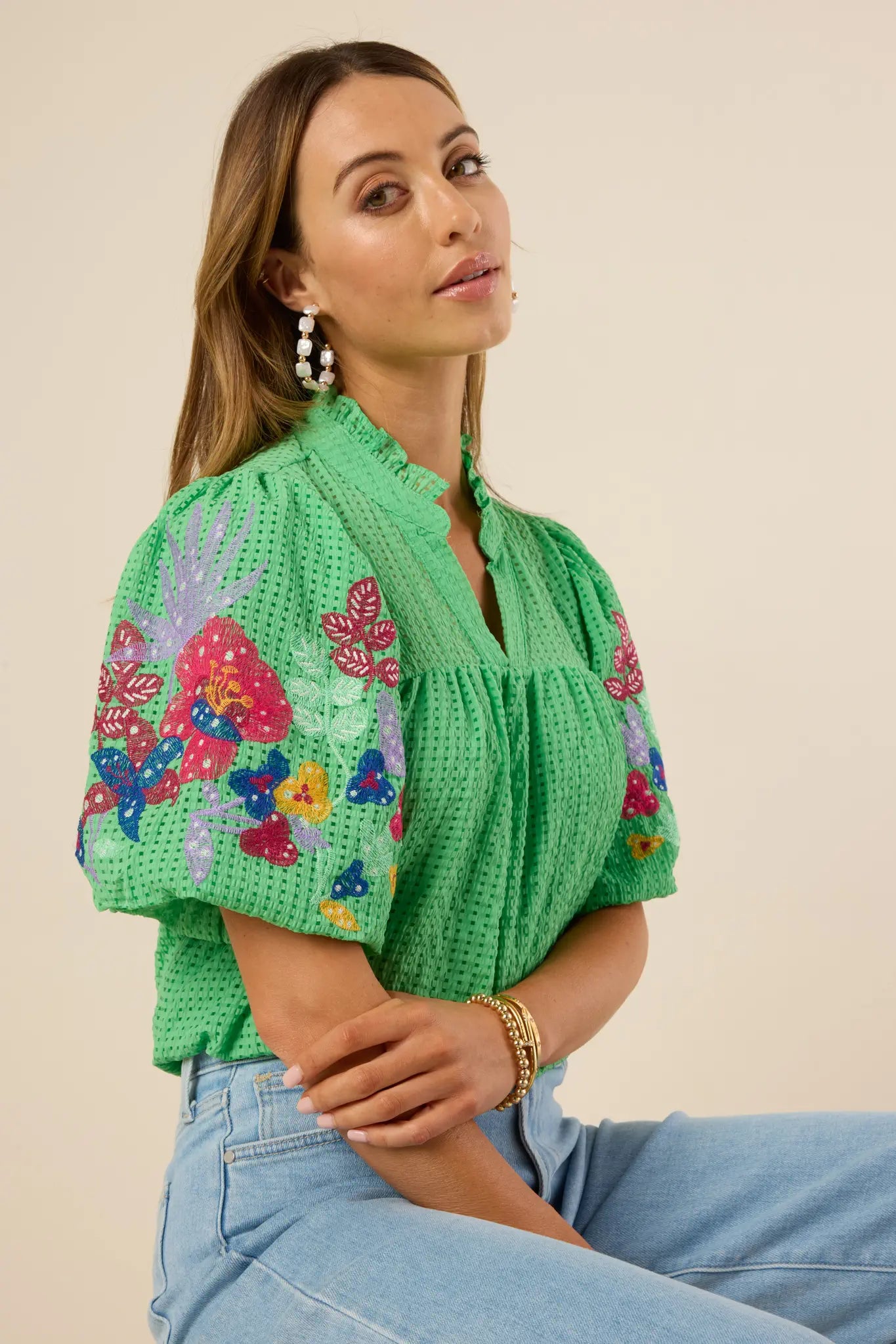 Amelia Top- Green
