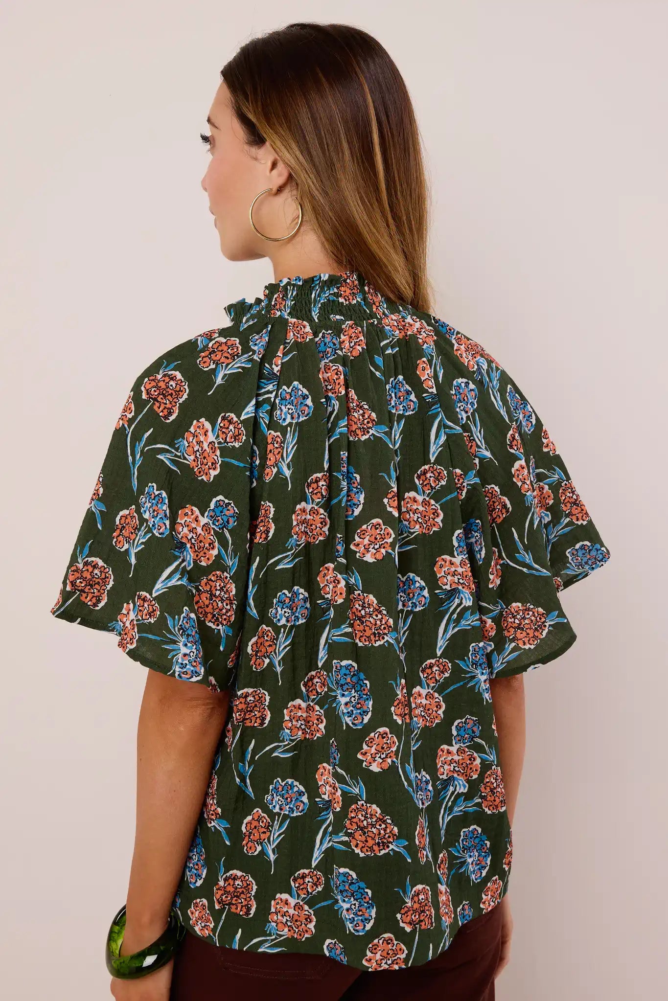 Macey Top- Forest Green