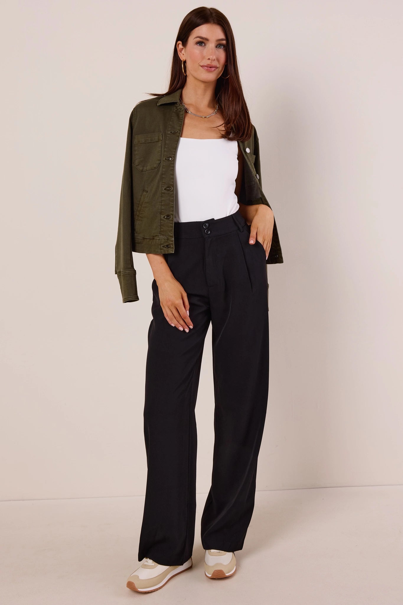 Antoinette Black Wide Leg Pants