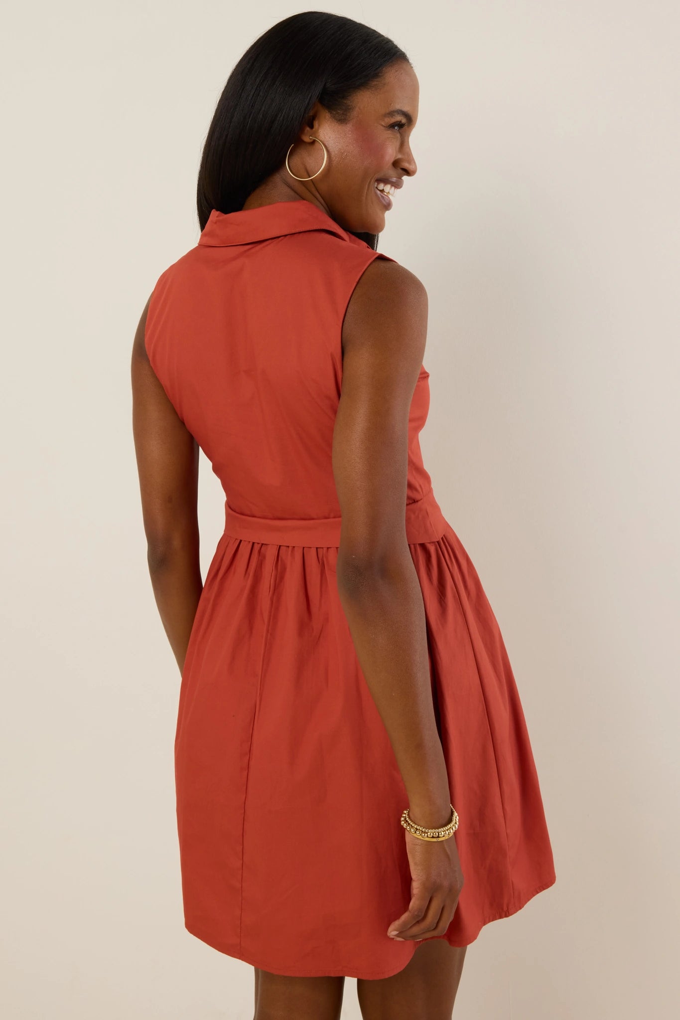 Tilley Dress- Burnt Orange