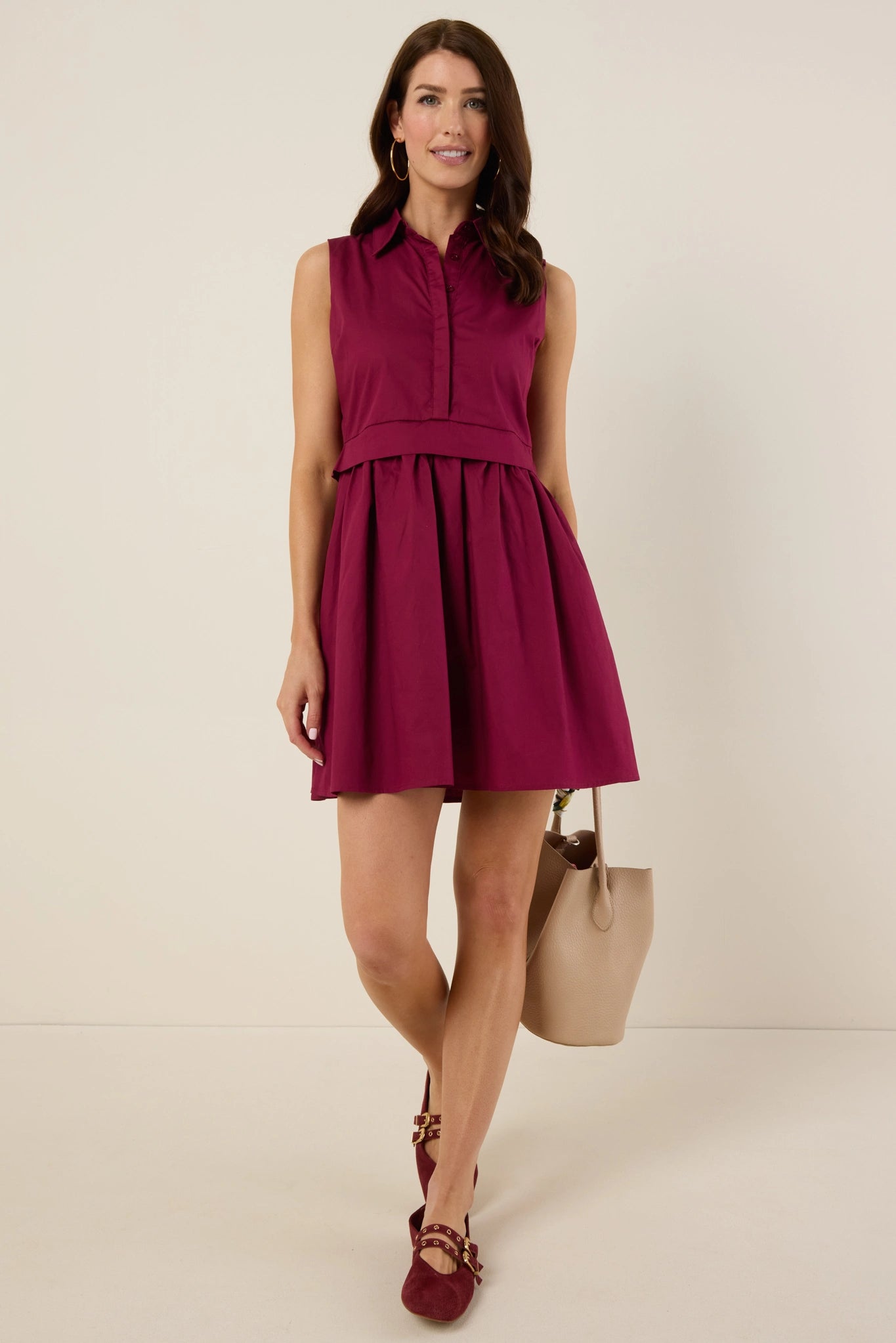 Tilley Dress- Maroon