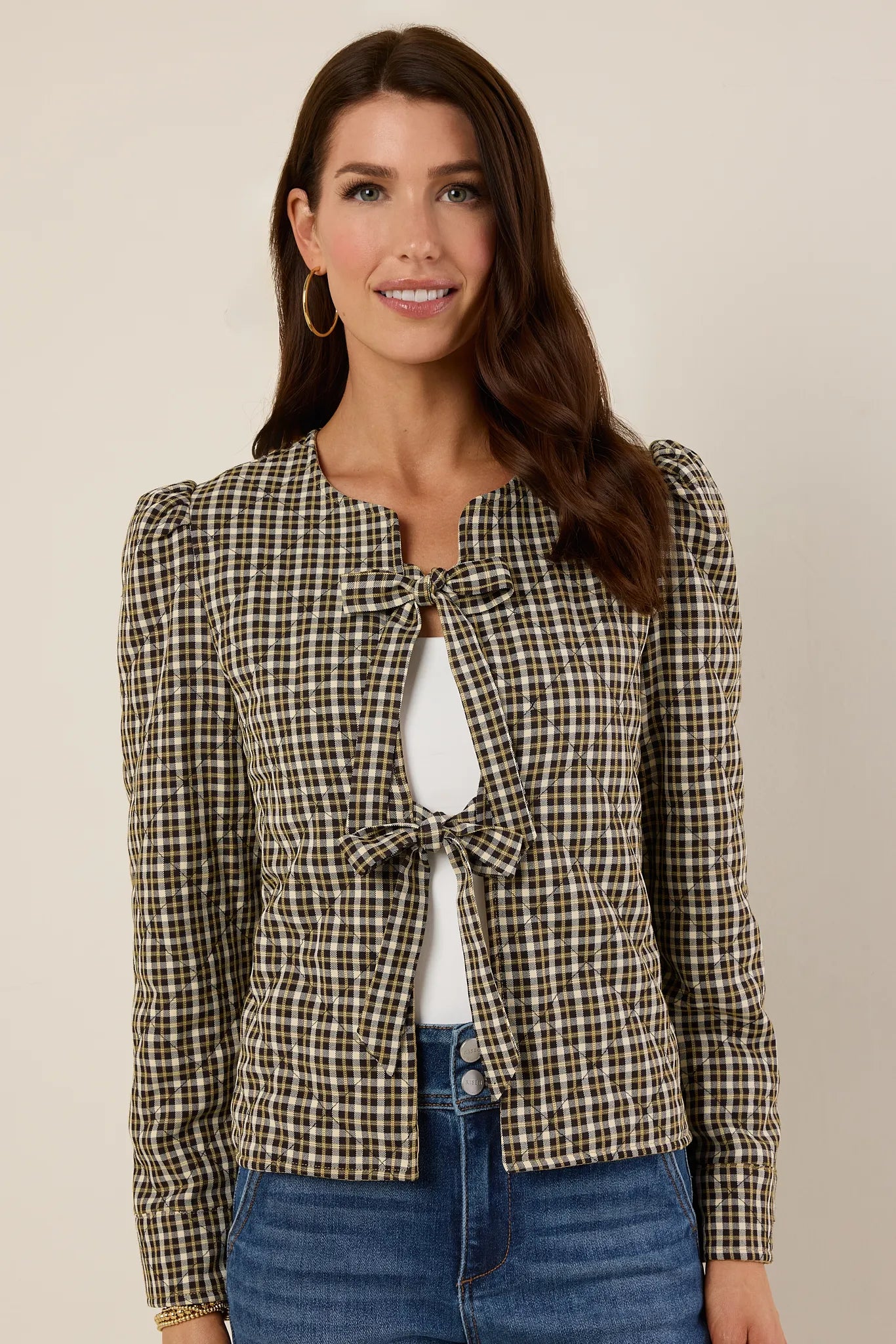 Posie Plaid Quilted Jacket