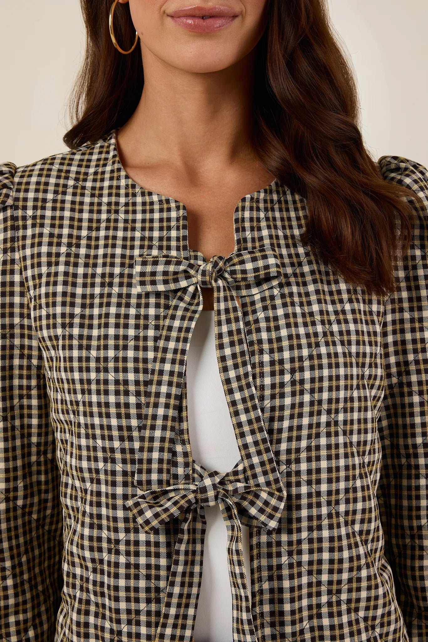 Posie Plaid Quilted Jacket