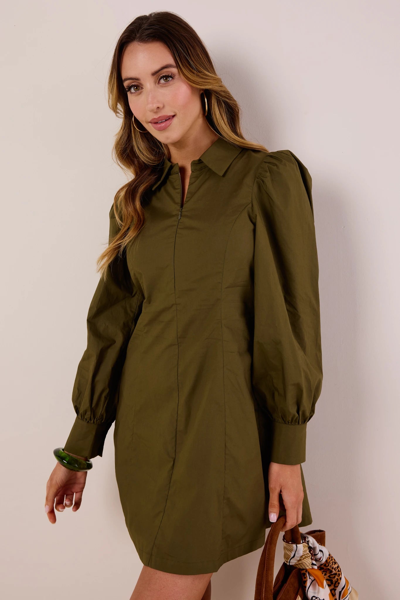 Rhett Olive Short Dress