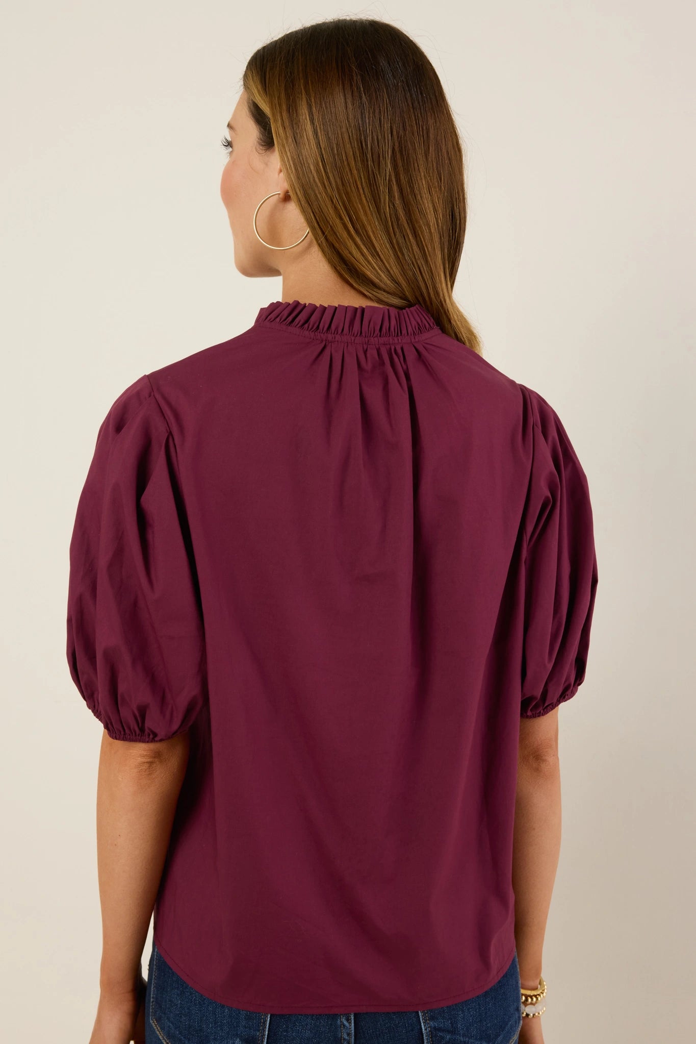 Georgina Top- Maroon