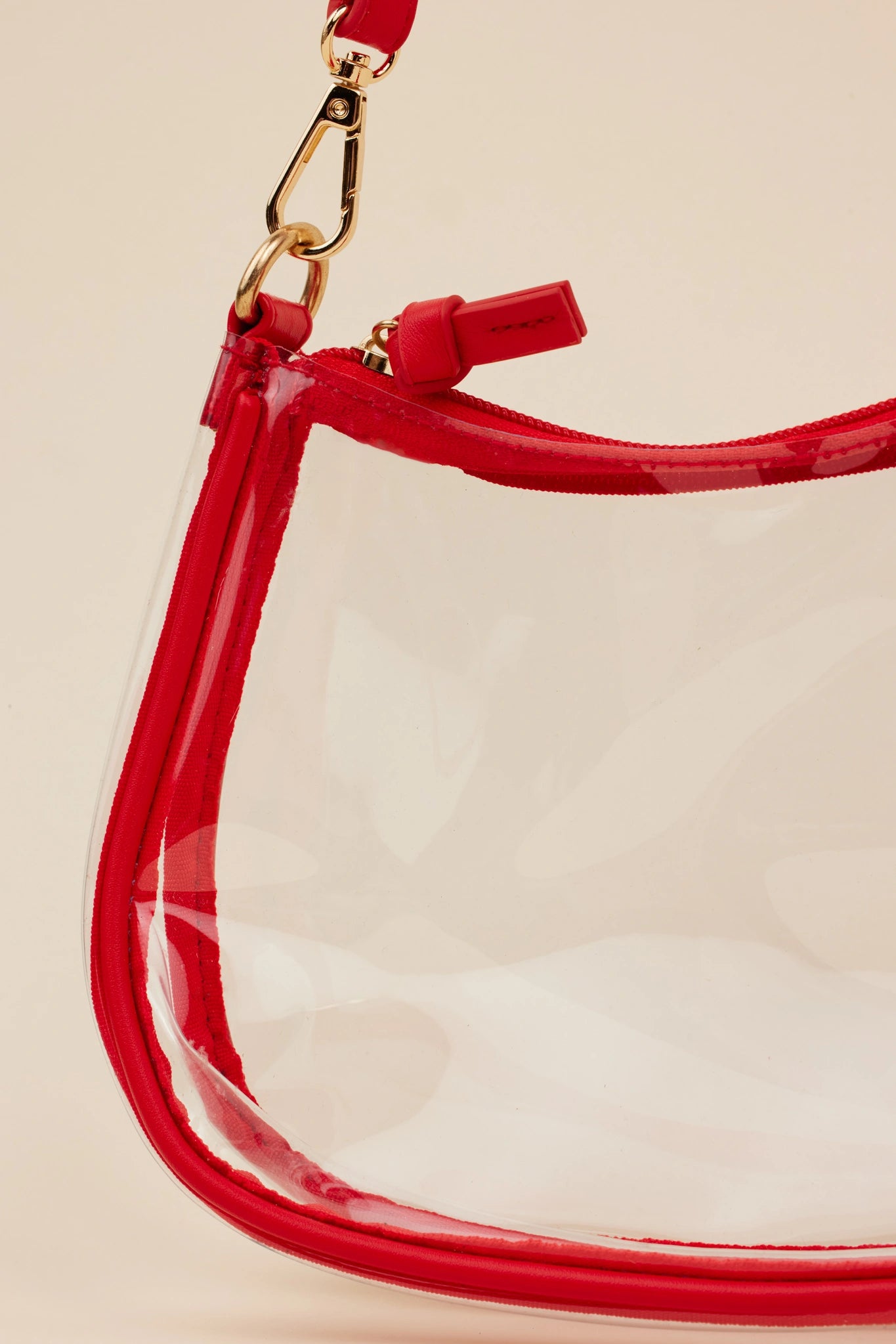 Clear Game Day Bag- Red