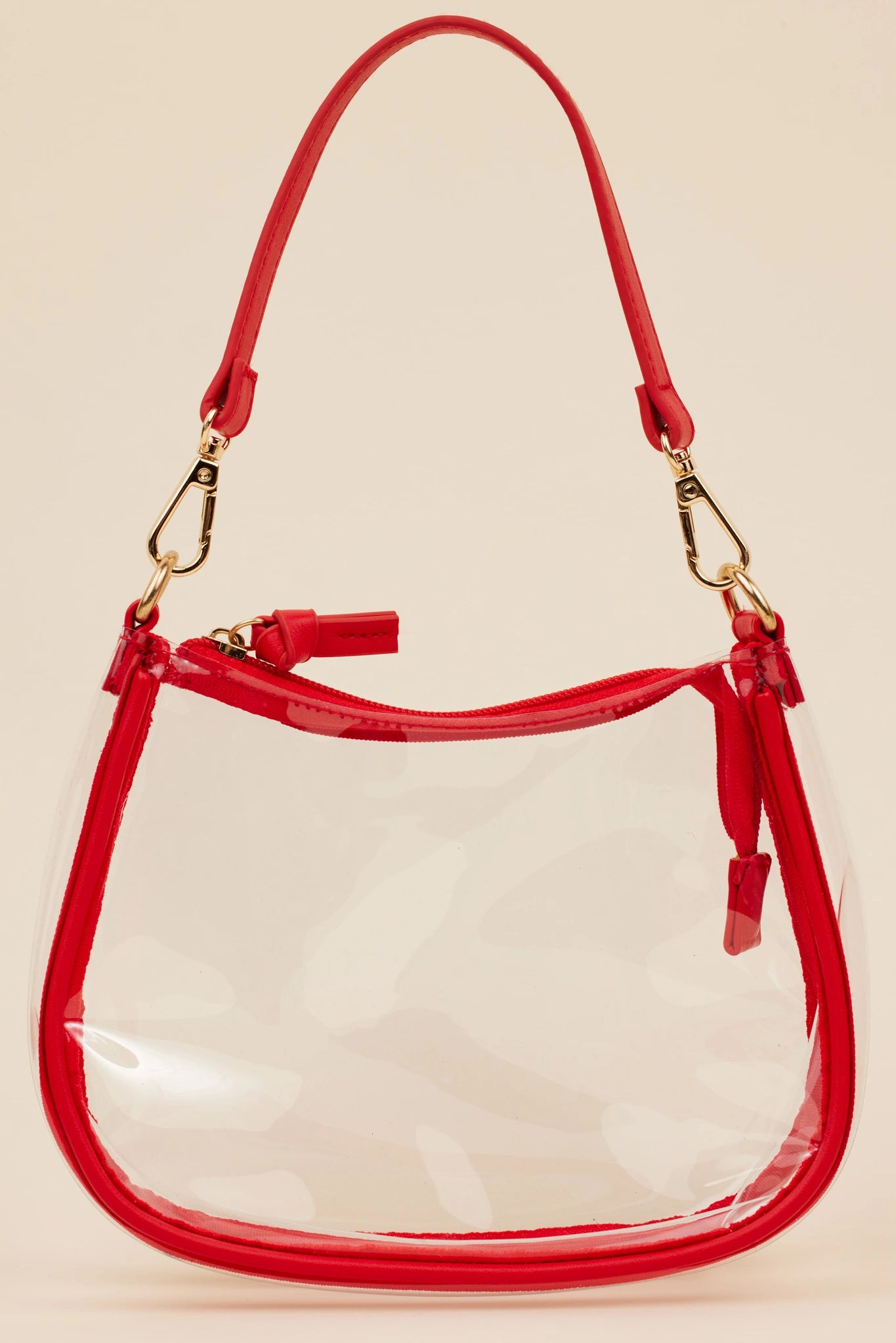 Clear Game Day Bag- Red