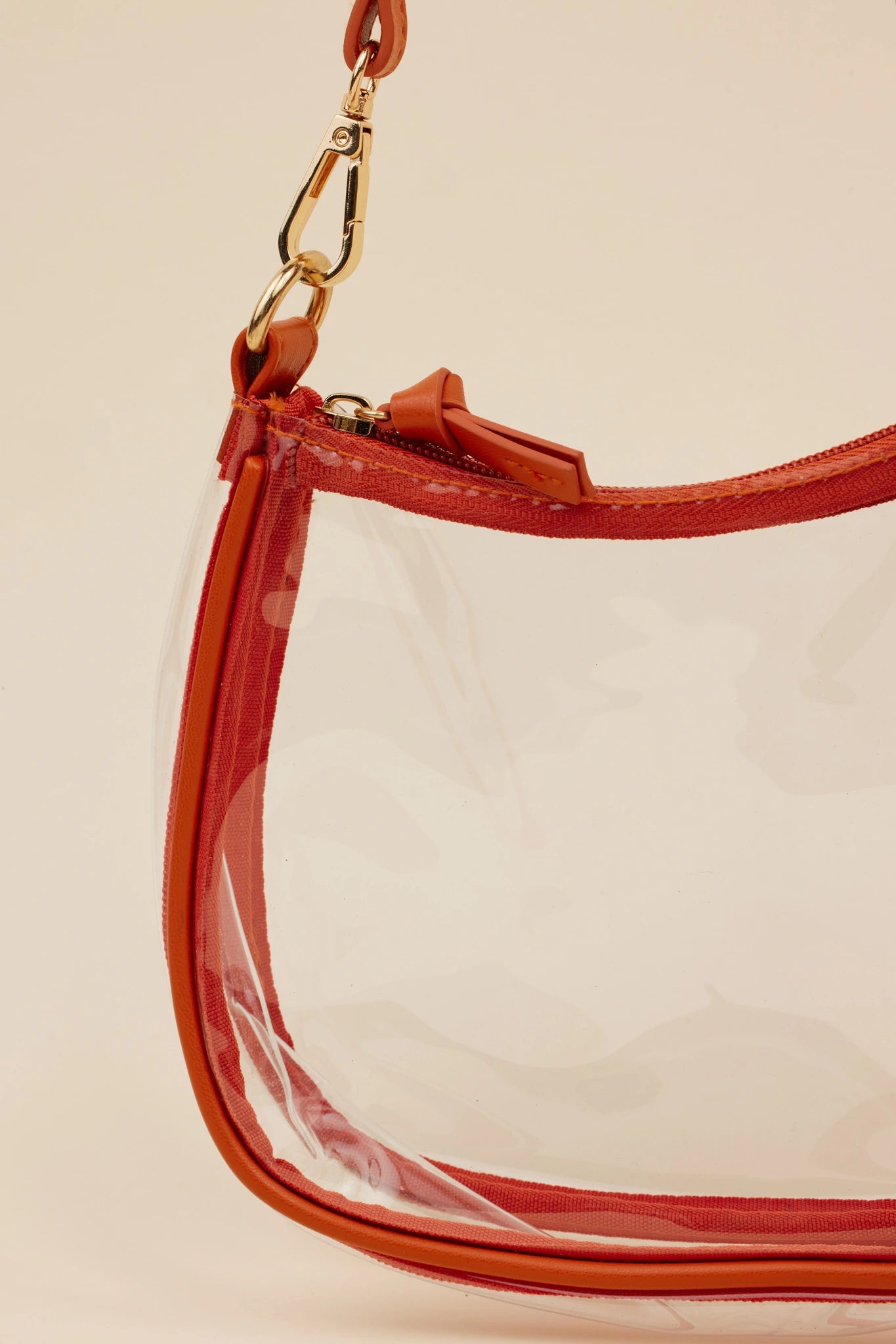 Clear Game Day Bag- Burnt Orange