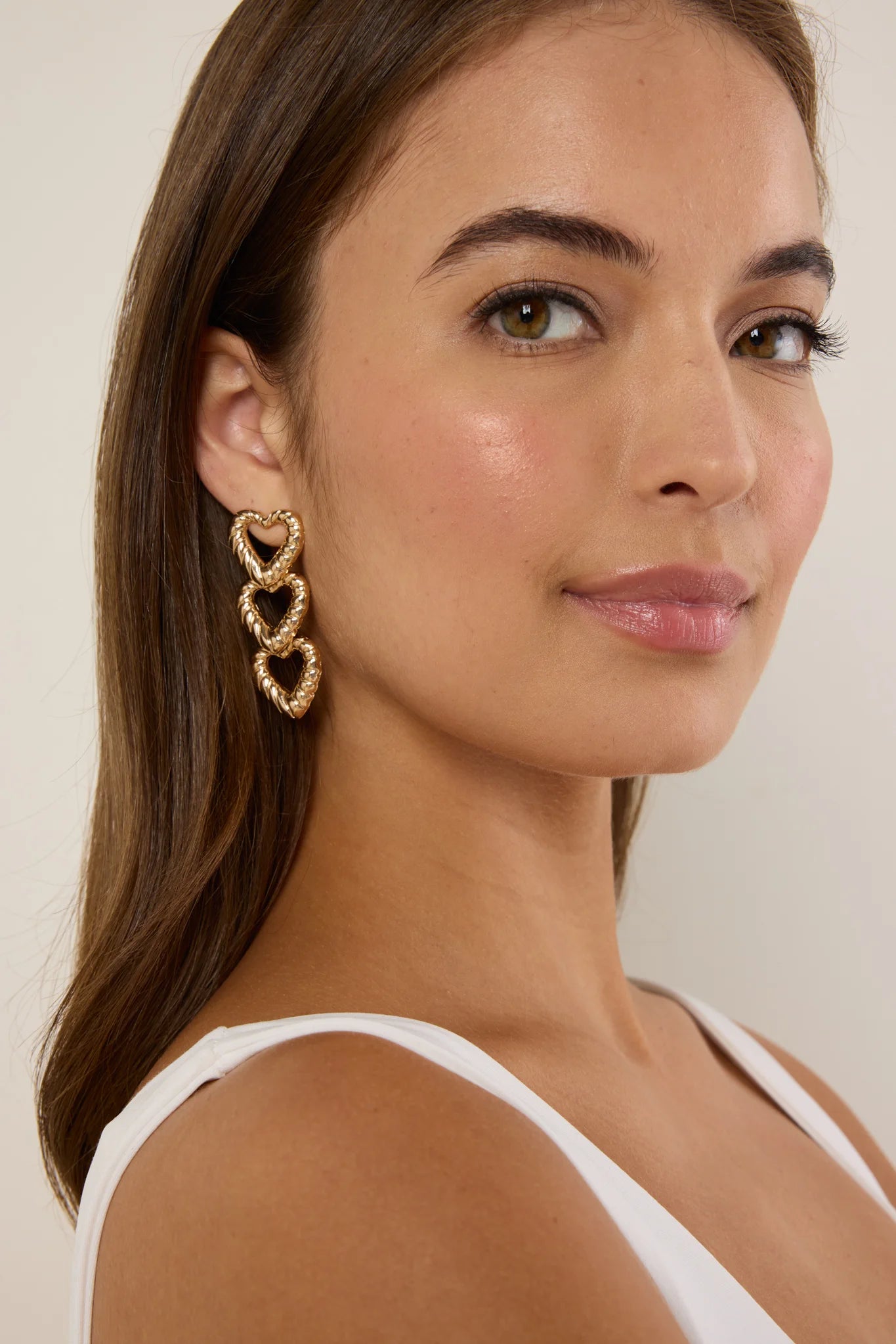 Harlow Heart Drop Earrings