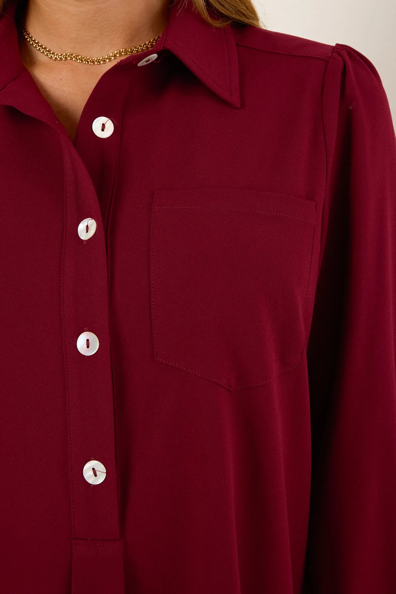 Meagan Dress- Burgundy