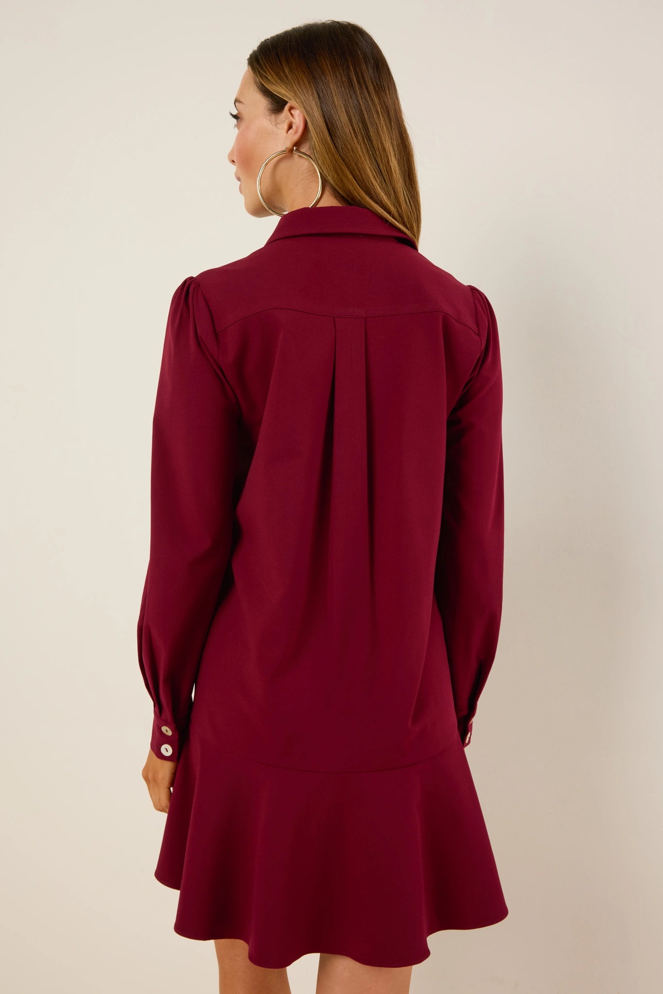 Meagan Dress- Burgundy