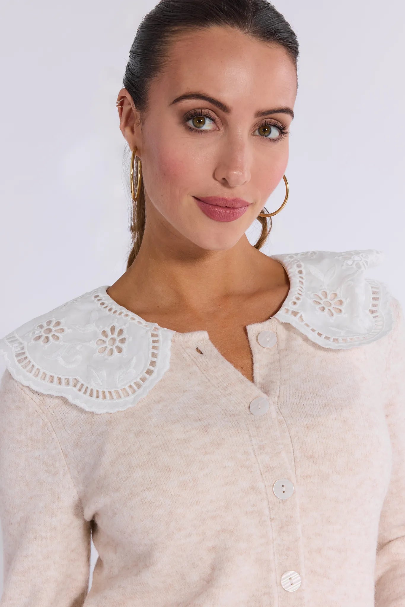 Braelyn Cream Knit Cardigan