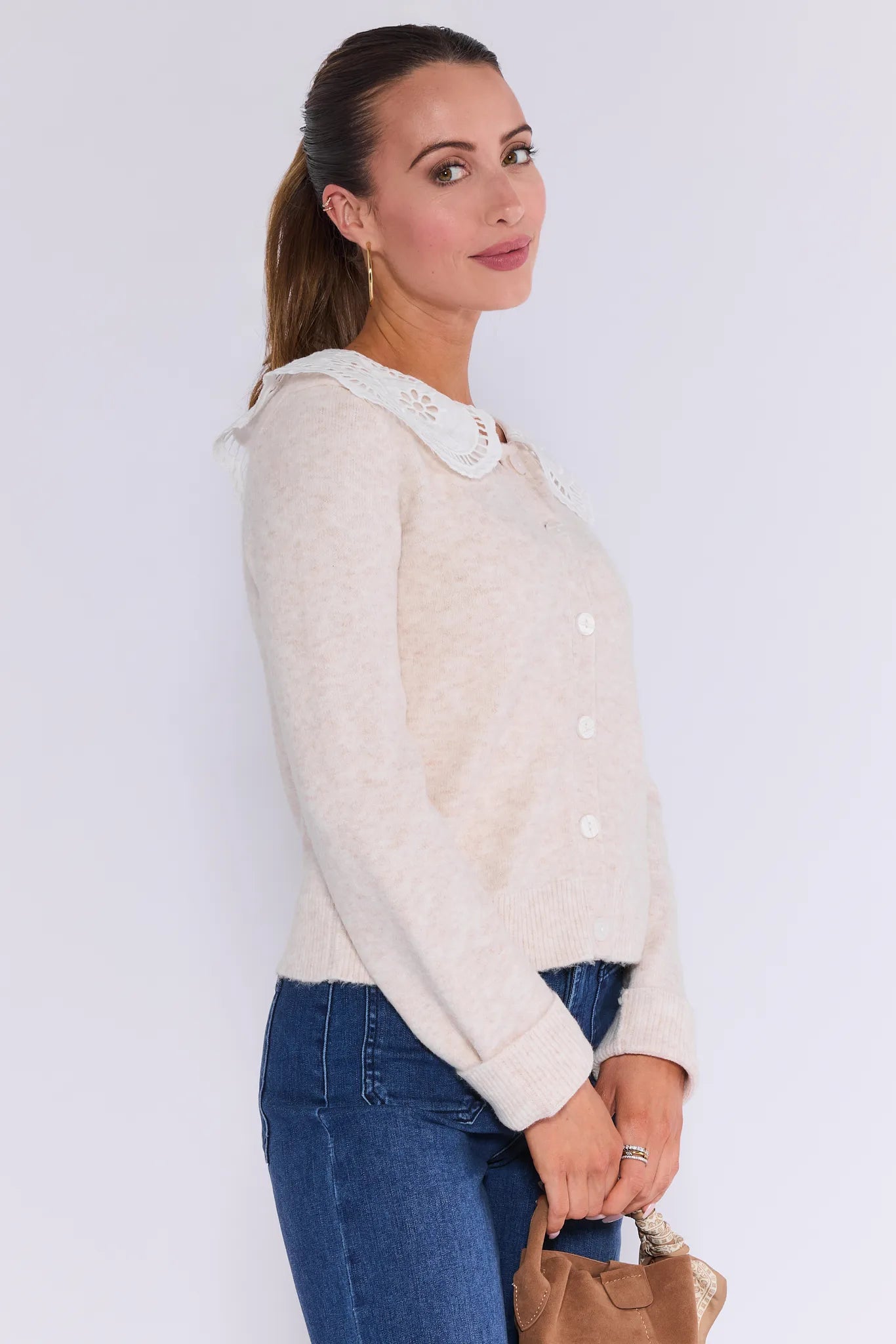 Braelyn Cream Knit Cardigan