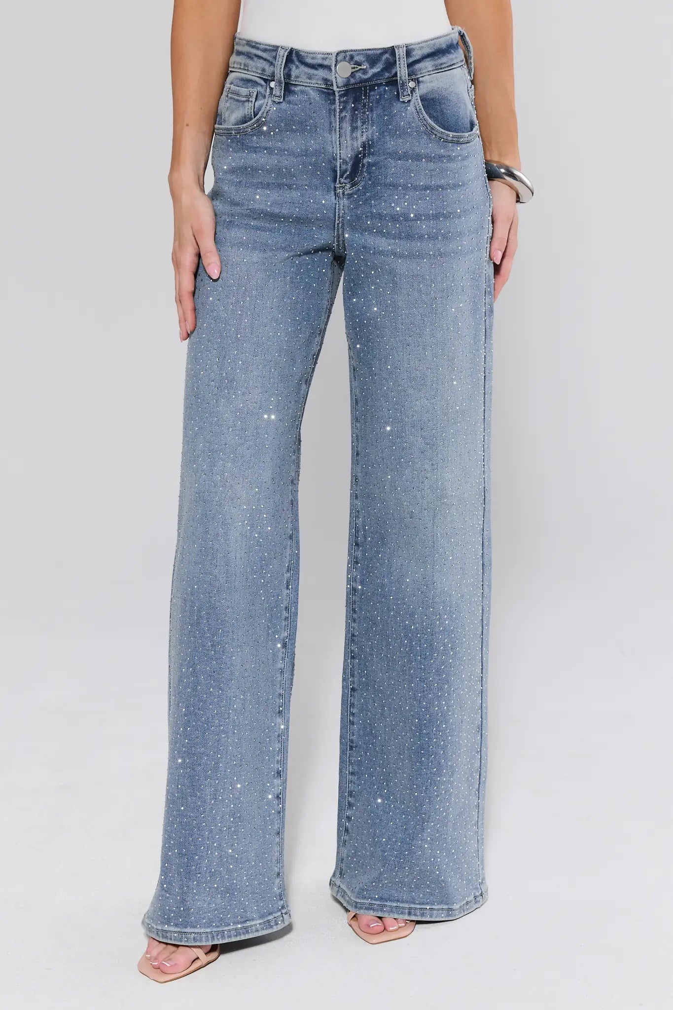 Ameri JEWEL BIJOU WIDE DENIM 【公式通販】