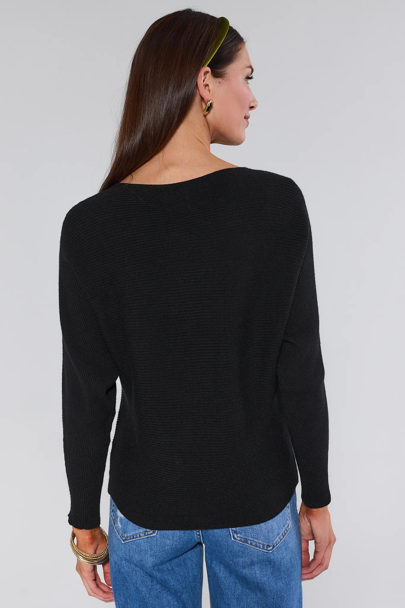 Jessie Black Boatneck Sweater