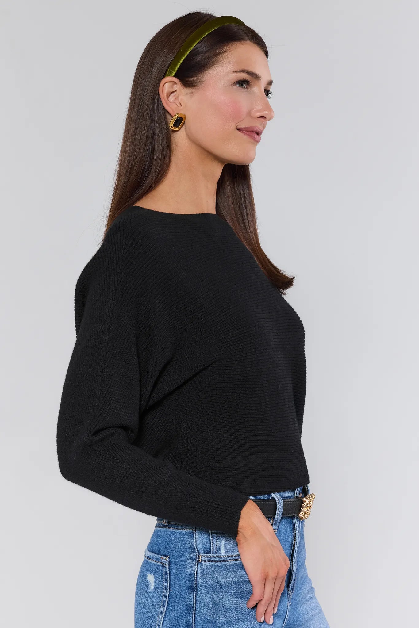 Jessie Black Boatneck Sweater