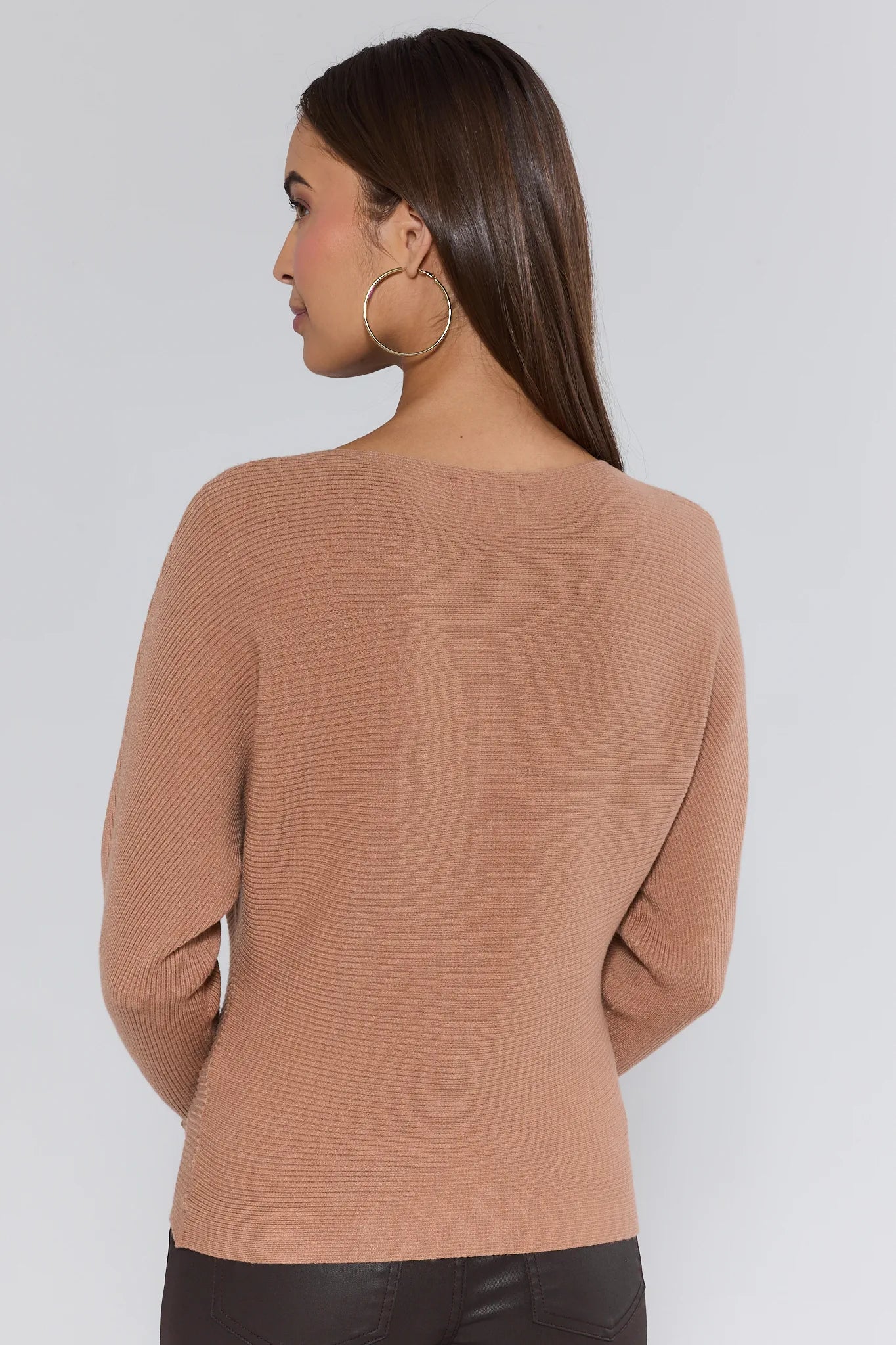 Jessie Camel Boatneck Sweater
