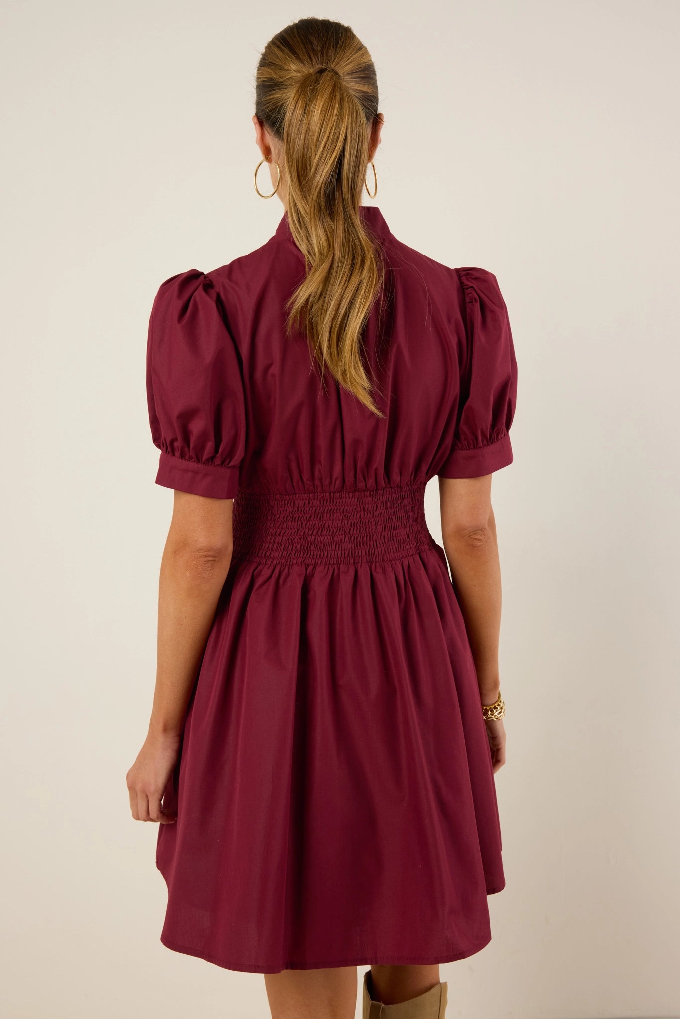 Audra Dress- Maroon