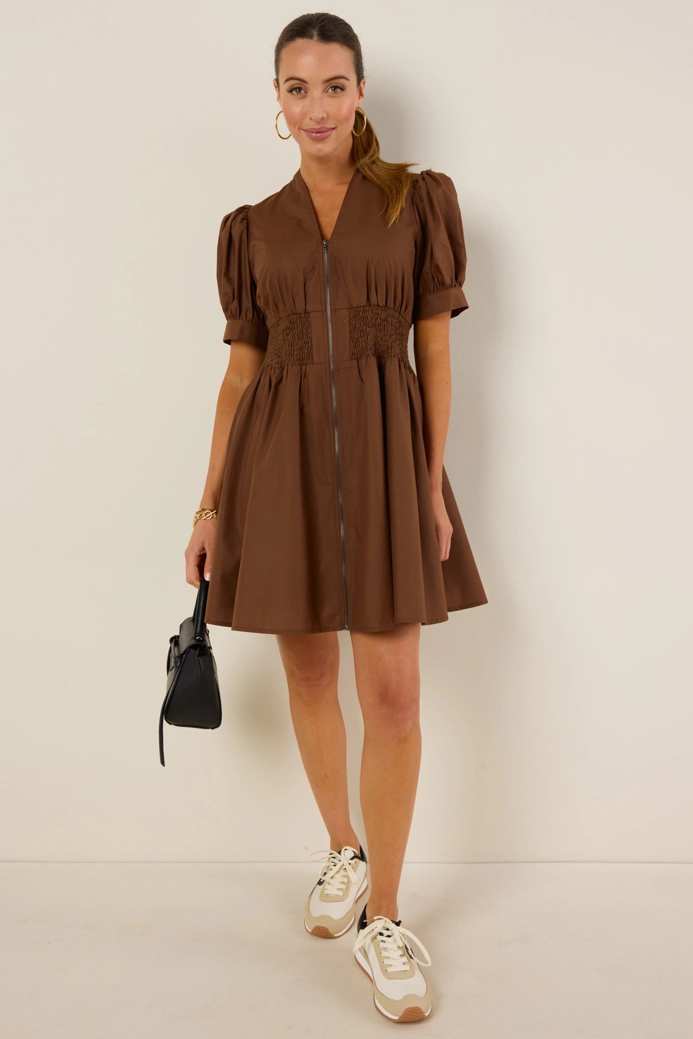 Audra Dress- Brown