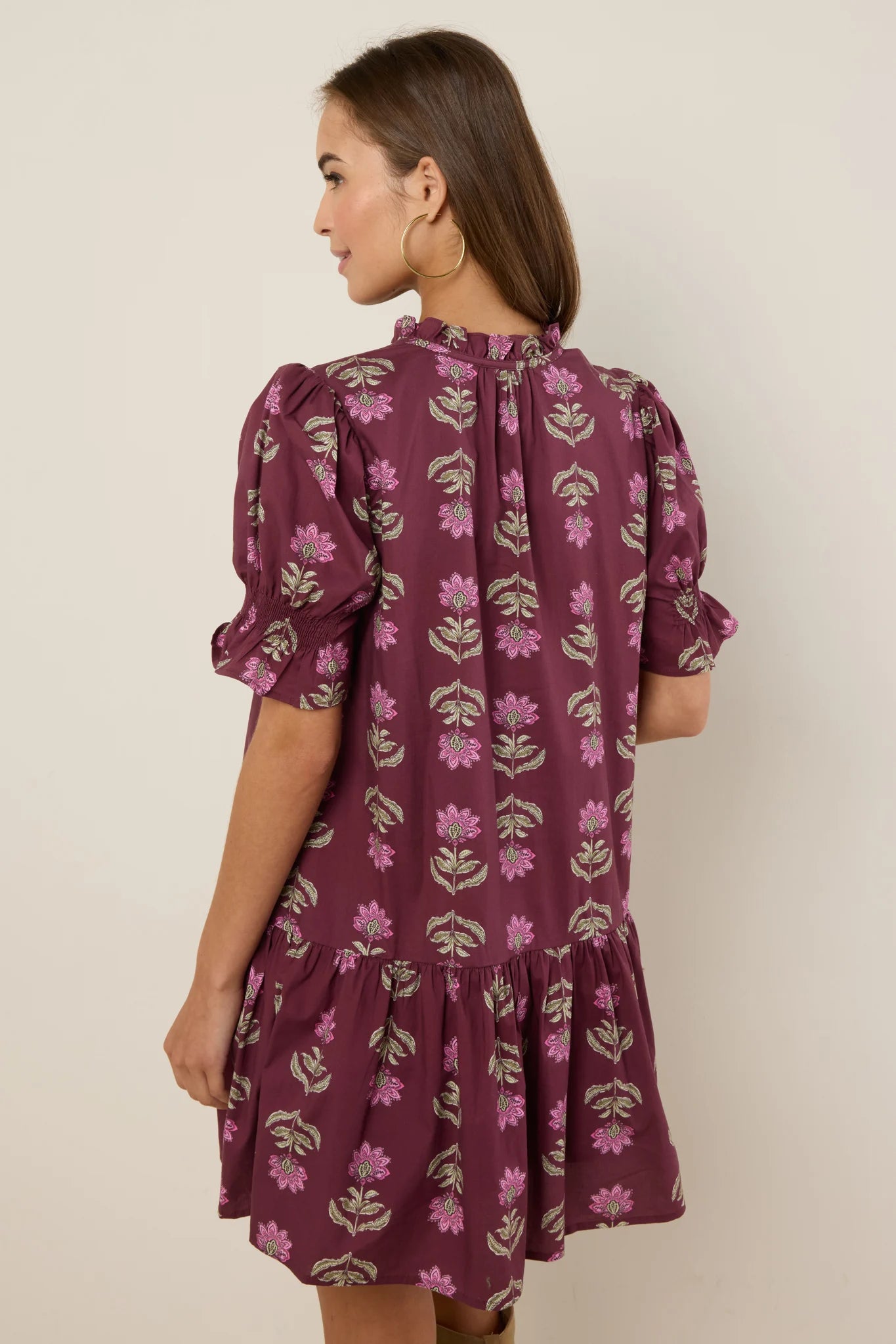 Ariel Dress- Burgundy