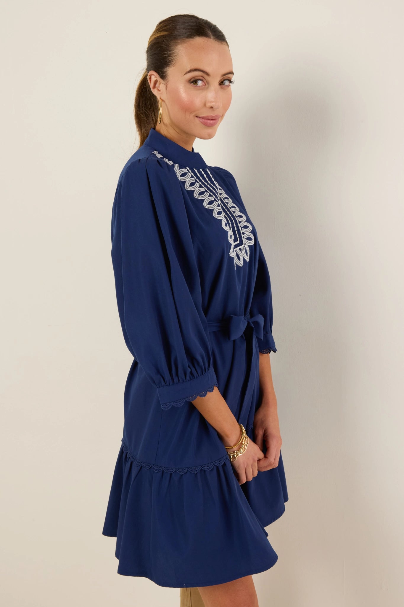 Gabriella Dress- Navy