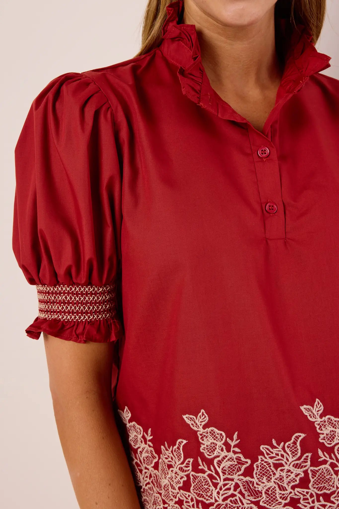 Prudence Top- Red