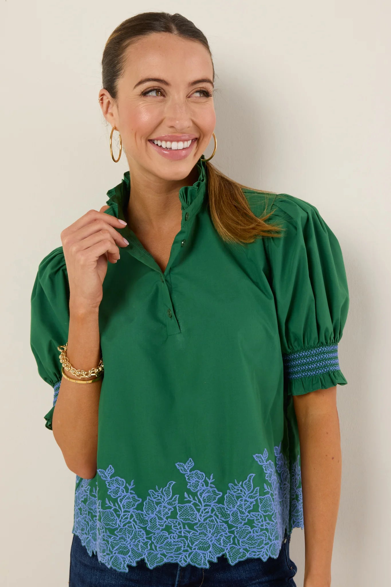 Prudence Top- Green | Avara