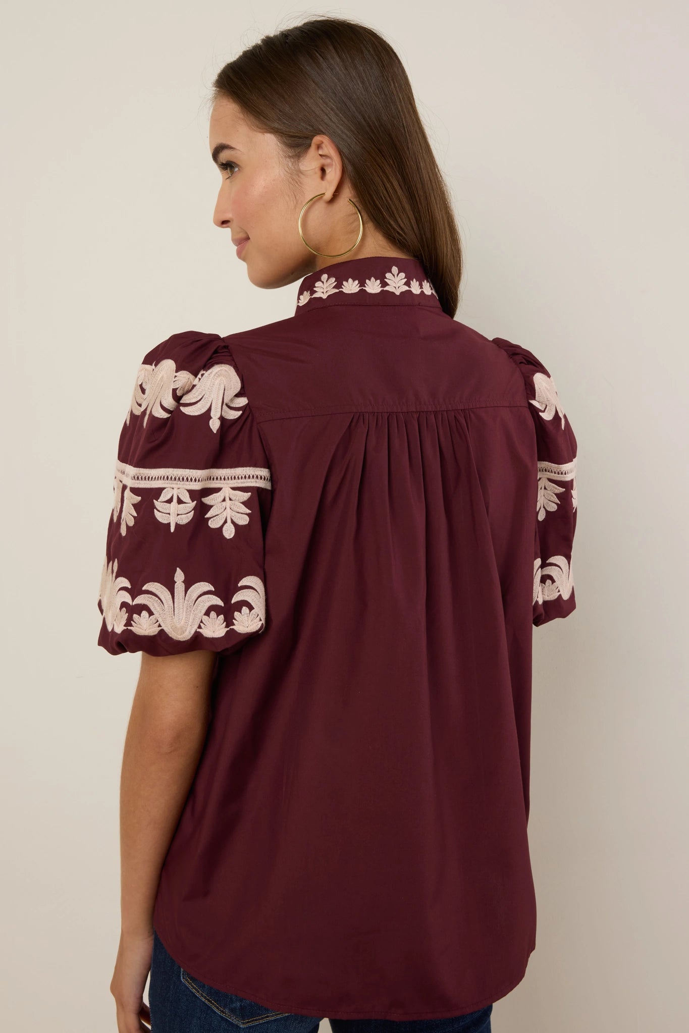Lyla Top- Burgundy