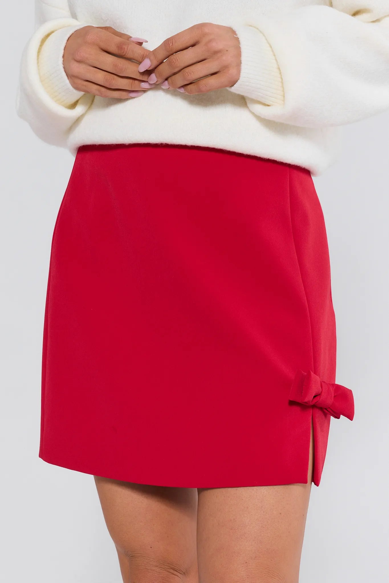 Joy Red Short Skirt