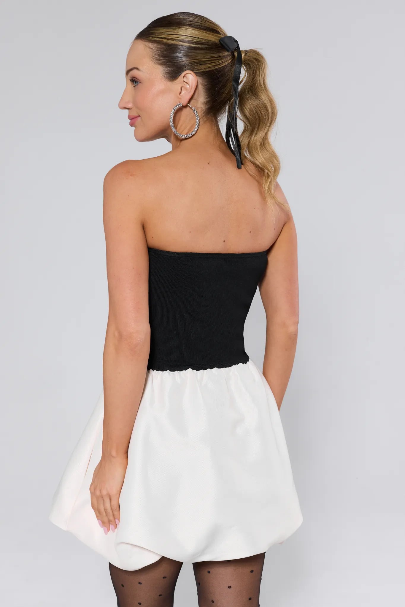 Sasha Strapless Bubble Mini Dress