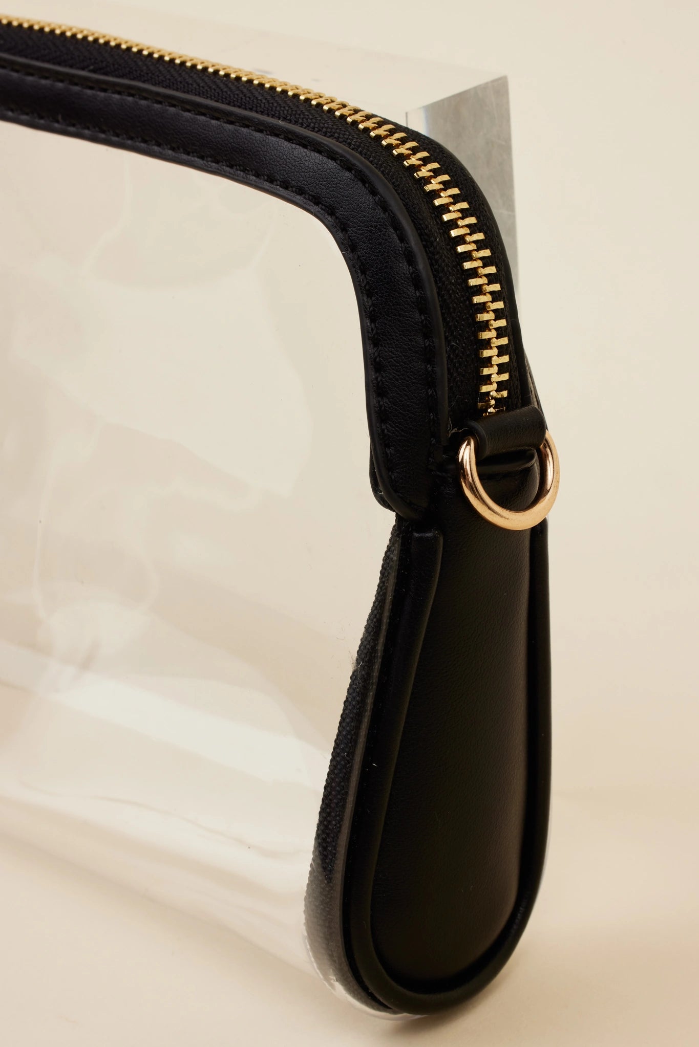 Mindy Clear Crossbody- Black