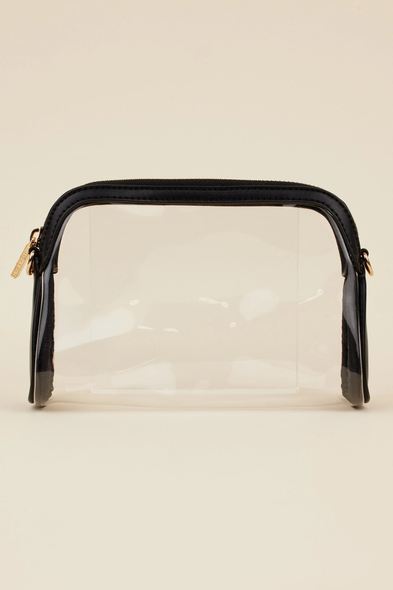 Mindy Clear Crossbody- Black