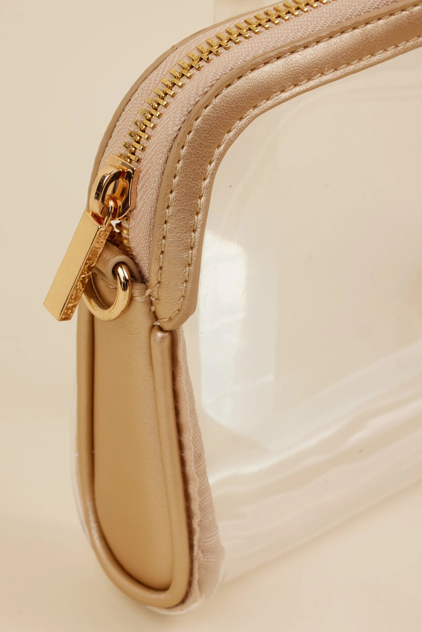 Mindy Clear Crossbody- Gold