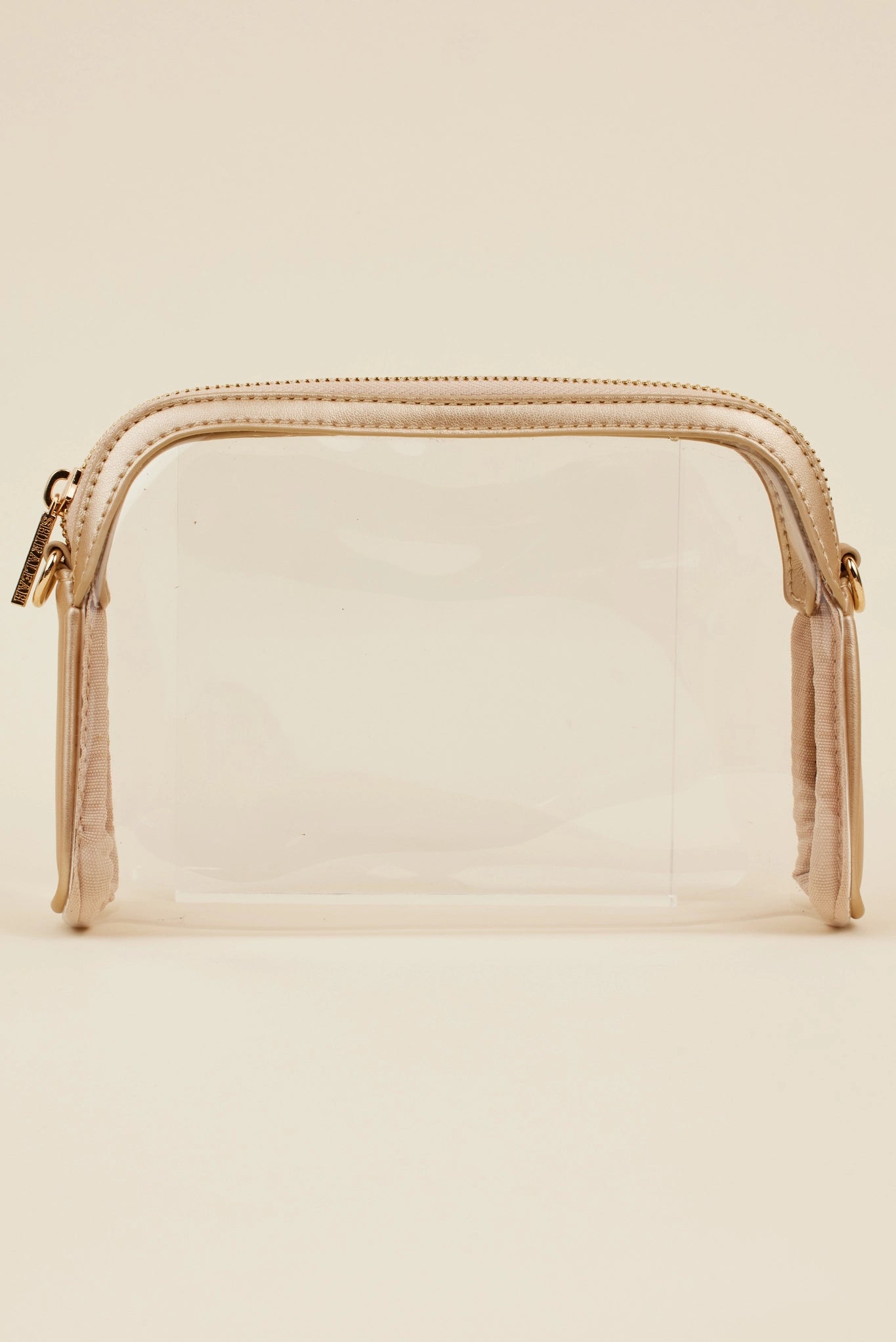 Mindy Clear Crossbody- Gold