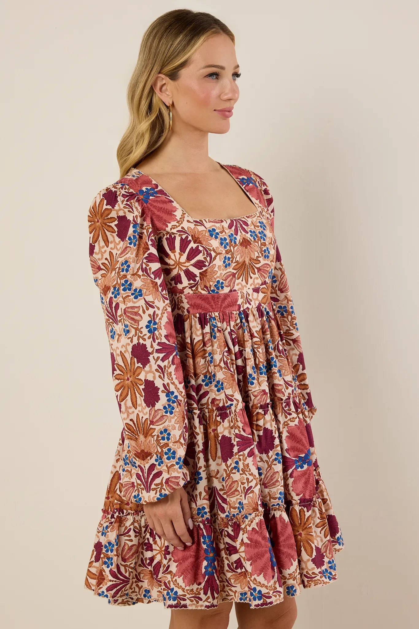 Sally Dress- Maroon