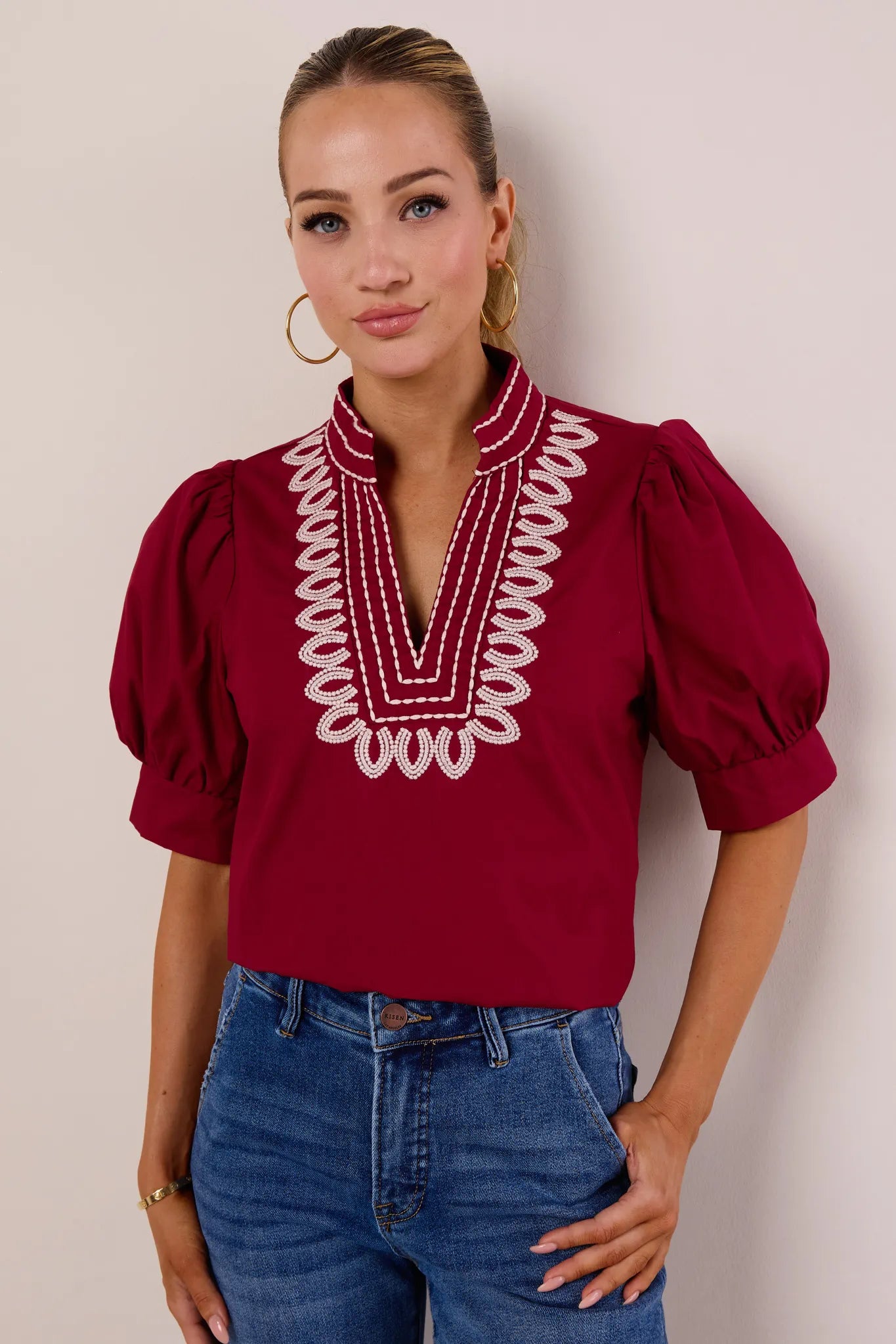 Lilith Top- Maroon