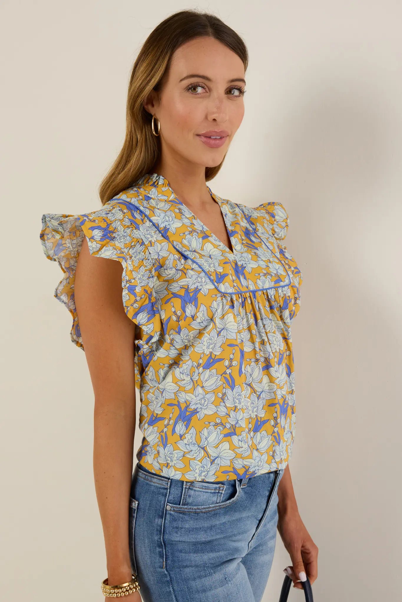 Carson Top- Yellow