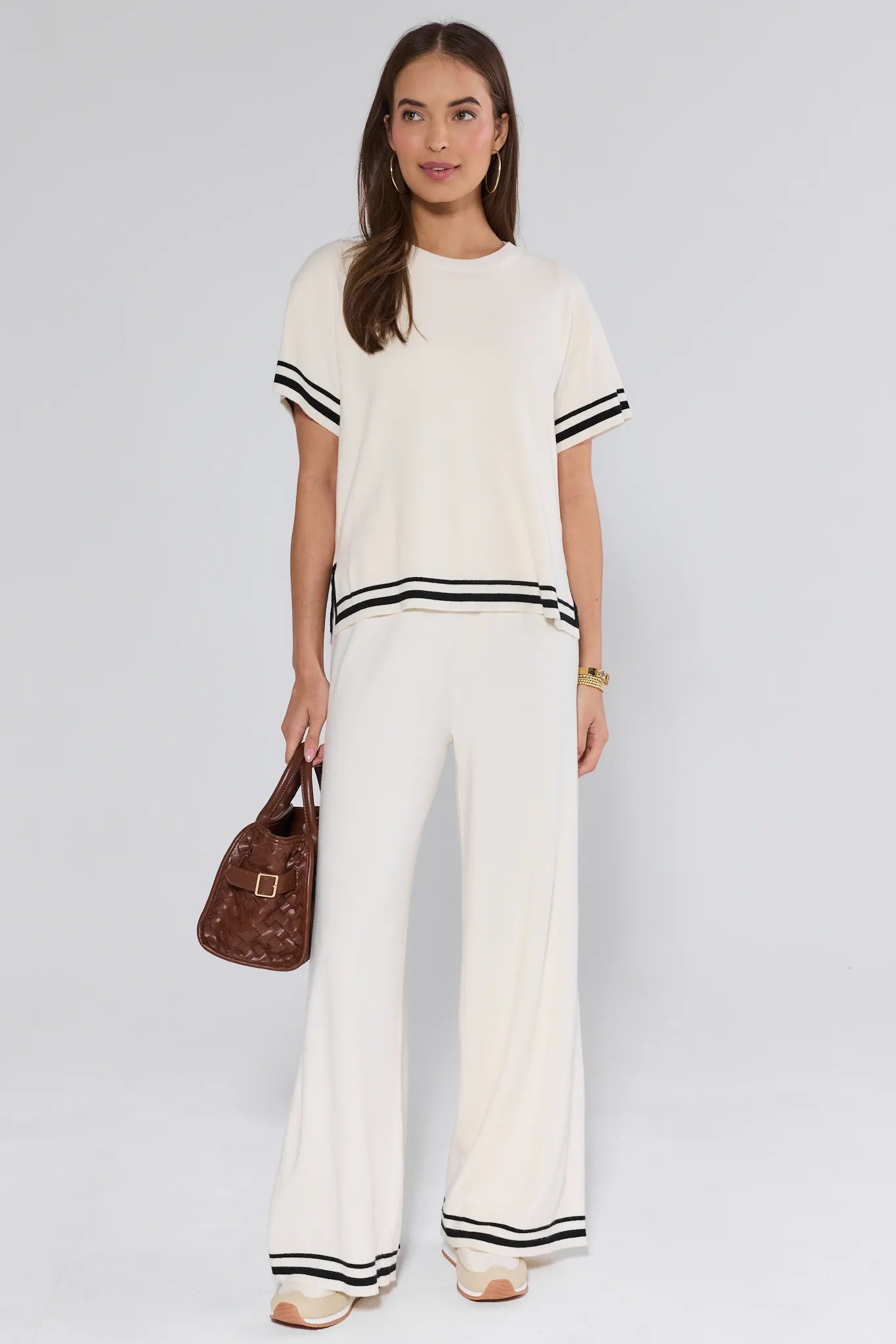 Lexie Ivory Knit Pants | Avara