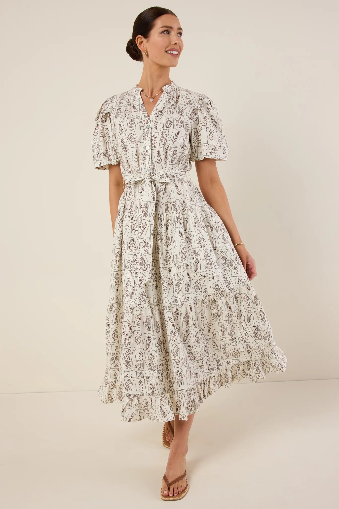 Avalon Dress- Brown