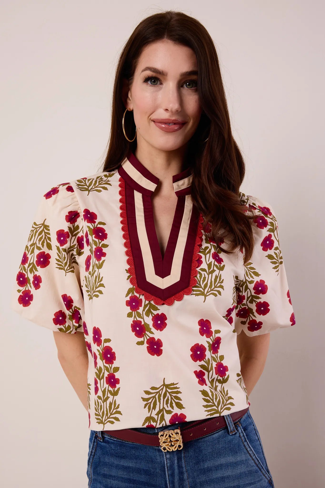 Lonnie Floral Puff Sleeve Top