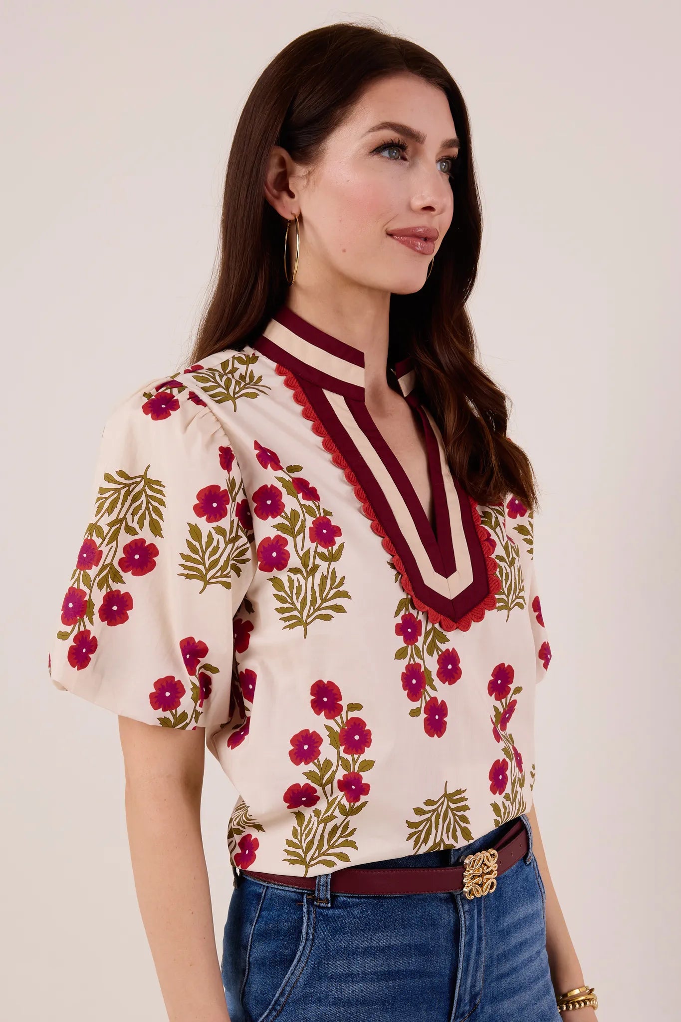 Lonnie Floral Puff Sleeve Top
