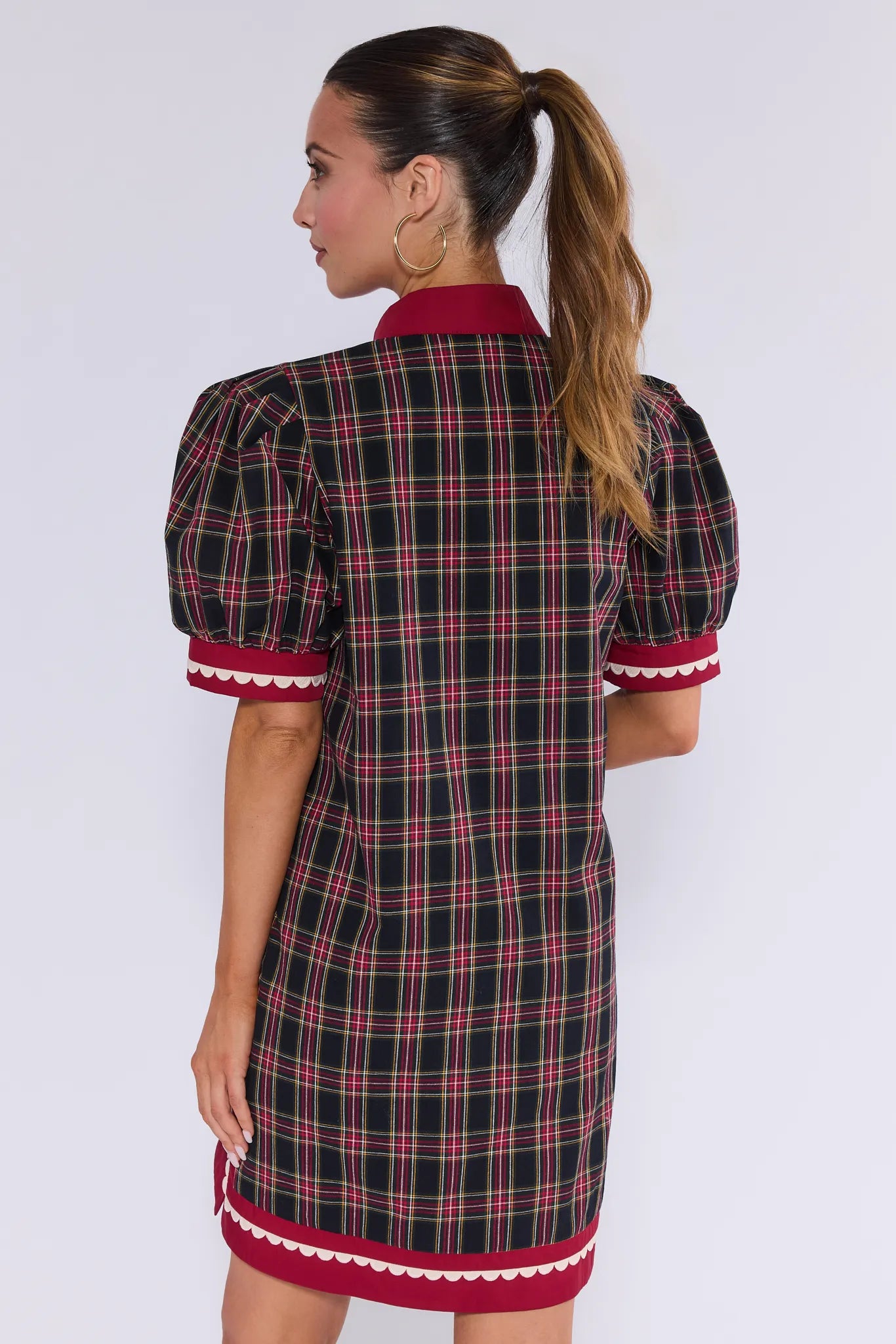 Penny Plaid Short Dress