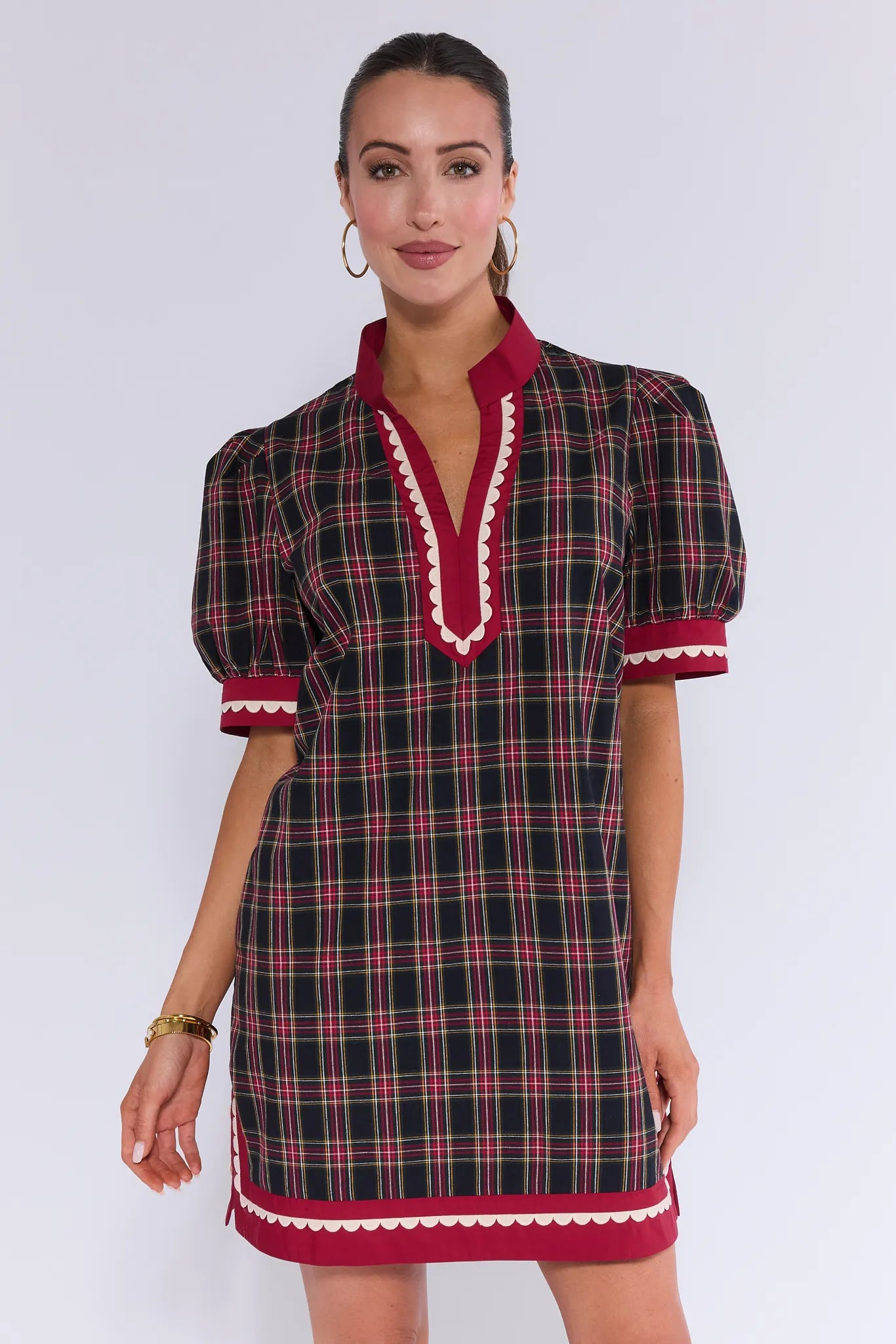 Penny Plaid Short Dress