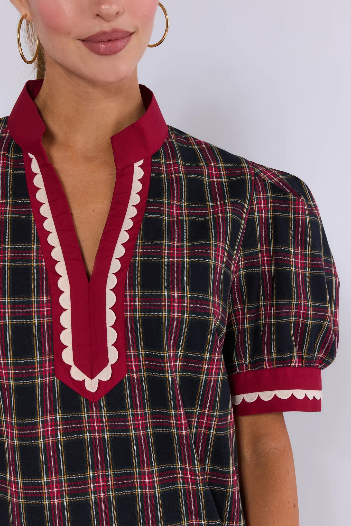 Penny Plaid Short Dress