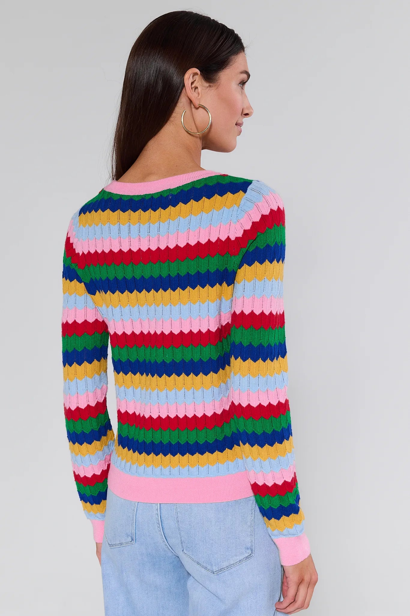 Mandy Multi Striped Knit Sweater