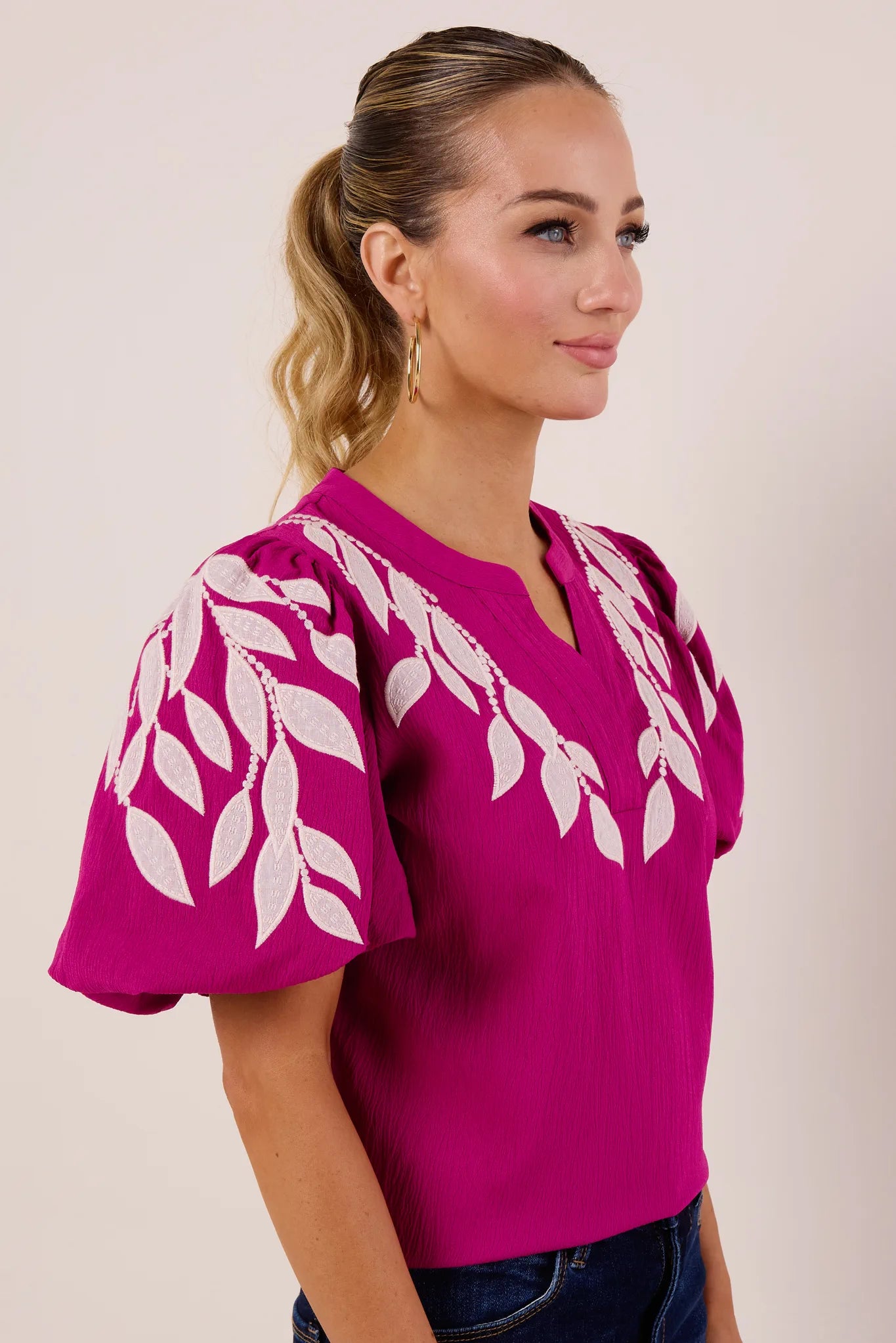 Beth Top- Fuchsia