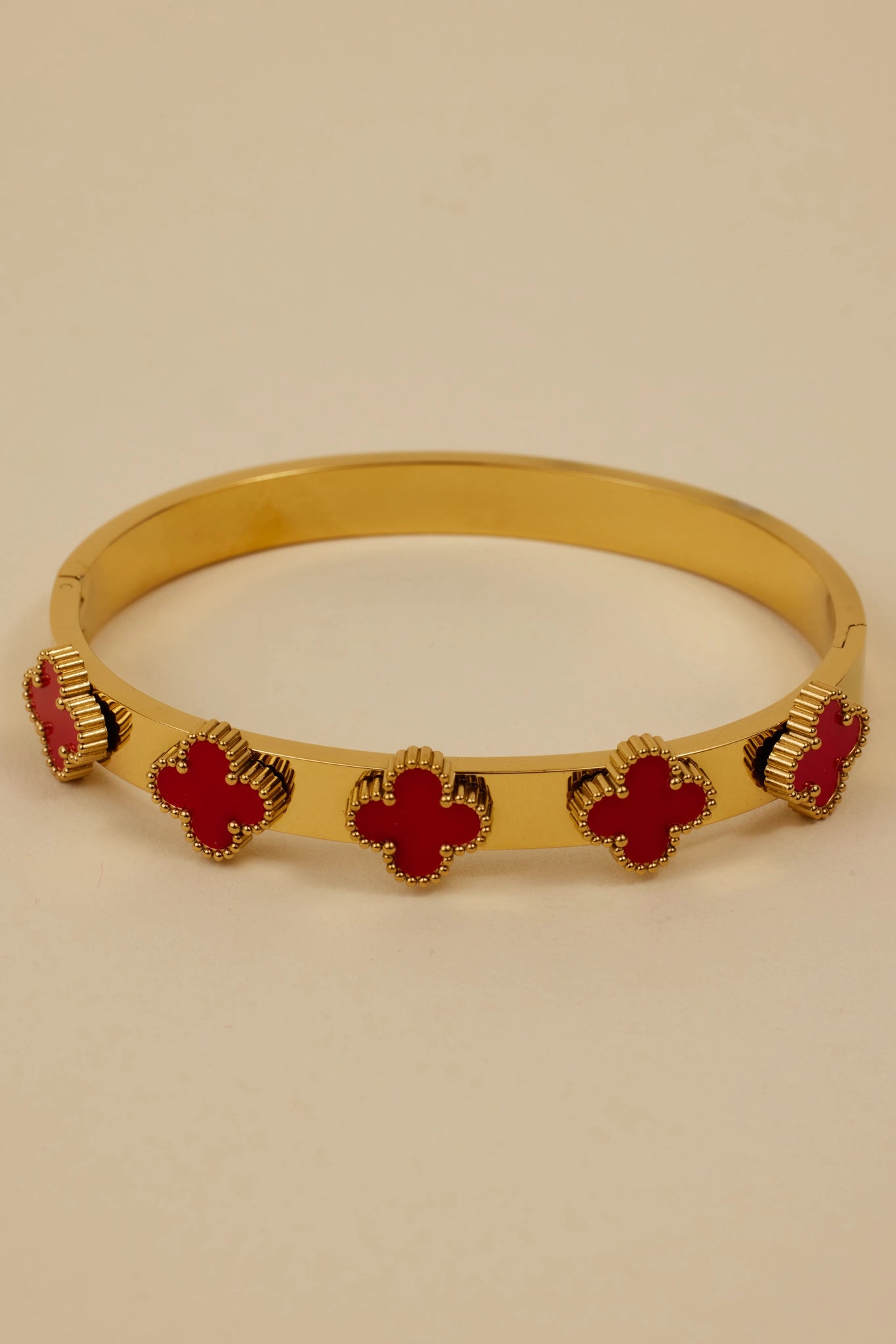 Clover Bracelet- Red