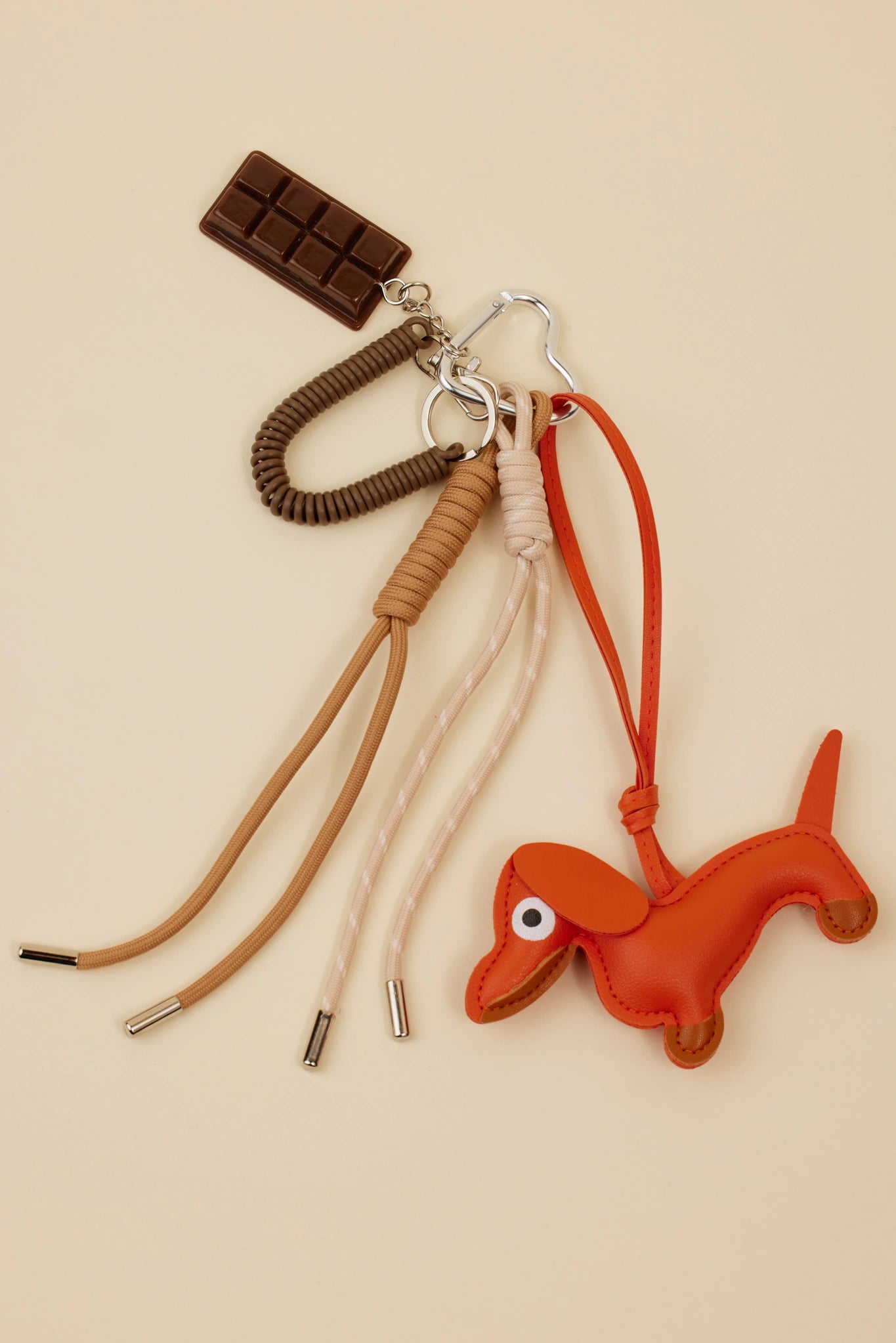 Ivy Bag Charm- Orange