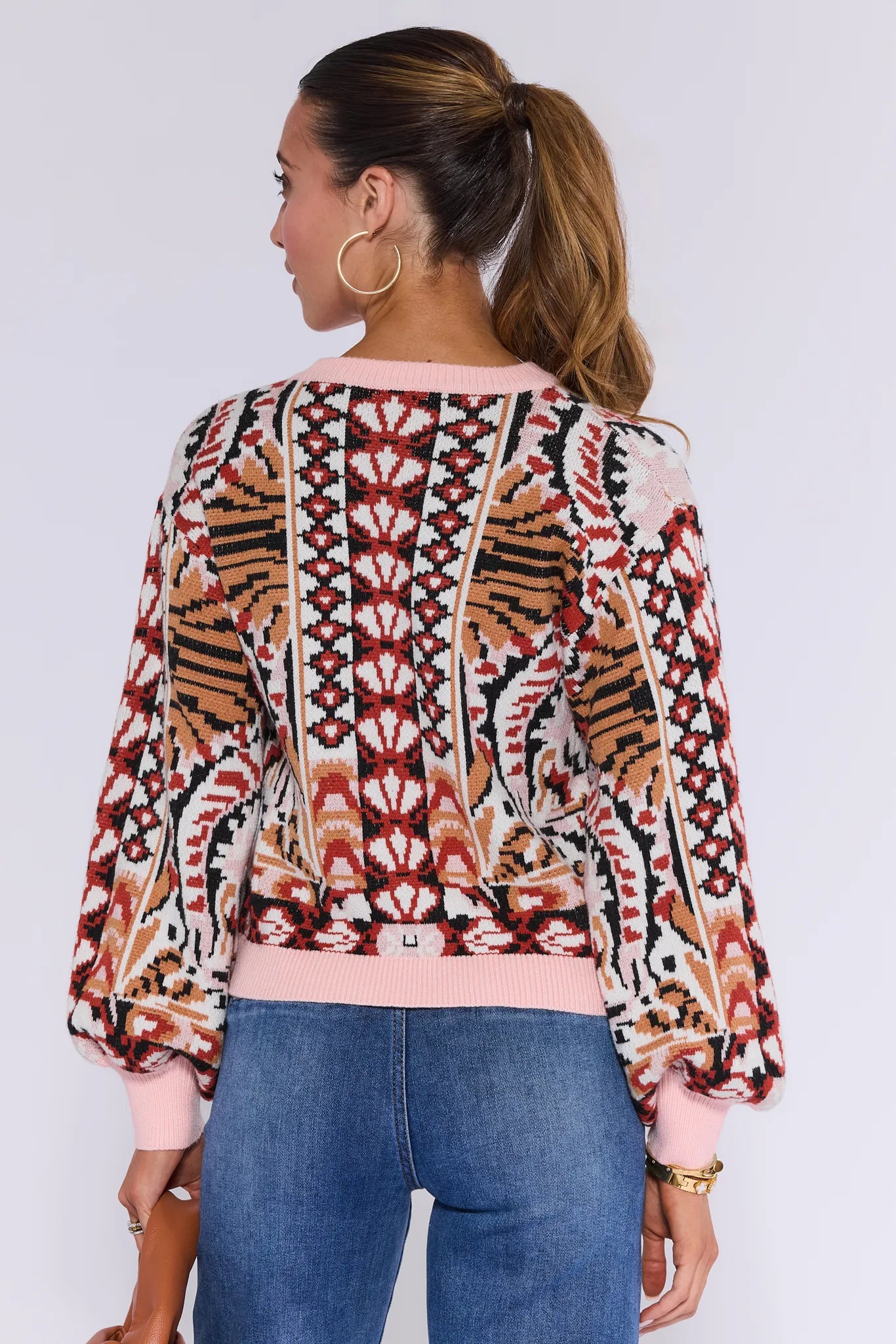 Freya Printed Knit Sweater