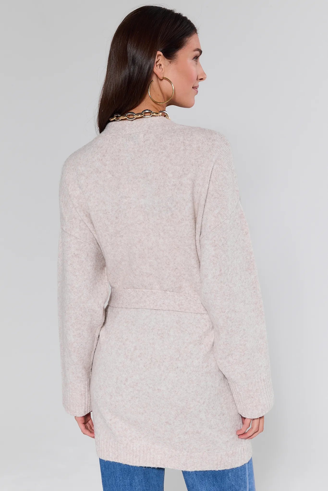 Tinley Gray Wrap Cardigan